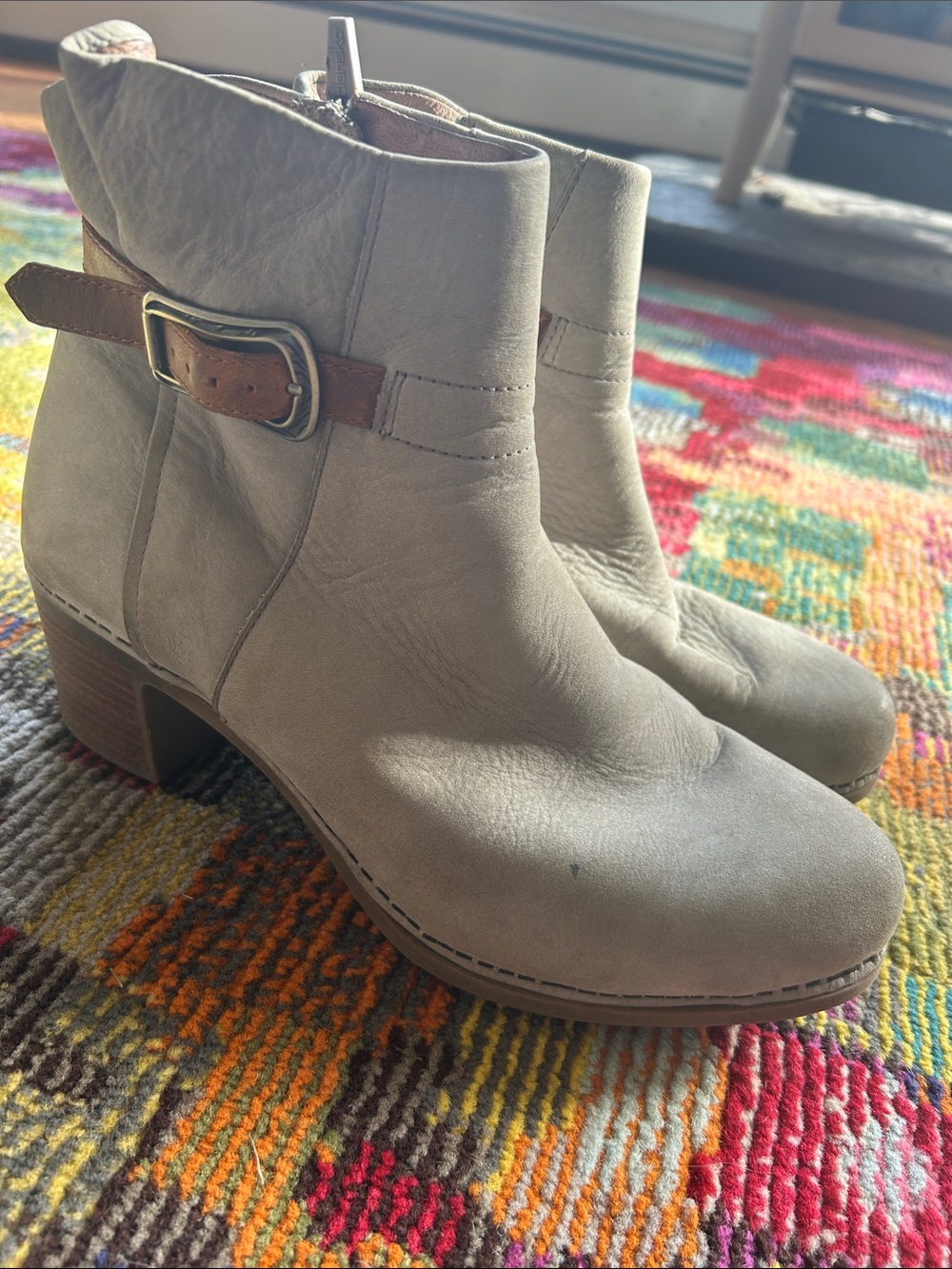 Dansko Sz41  Ankle Boots with Buckle Accent
